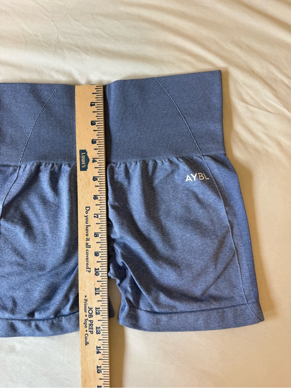 AYBL High-Waist Empower Seamless Shorts in Slate Blue Women’s Small - Picture 10 of 12